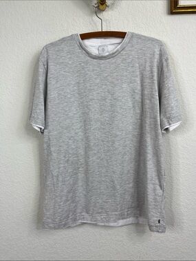Eleventy Double Layered Trim Short Sleeve T Tee Shirt